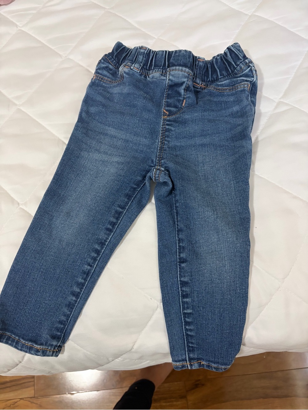 GAP Kids Medium Blue Elastic Waist Denim Jeans
